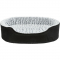 Trixie Vital Bett Lino, oval - schwarz/grau - 110 × 92 cm