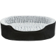Trixie Vital Bett Lino, oval - schwarz/grau - 110 × 92 cm