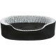 Trixie Vital Bett Lino, oval - schwarz/grau - 110 × 92 cm