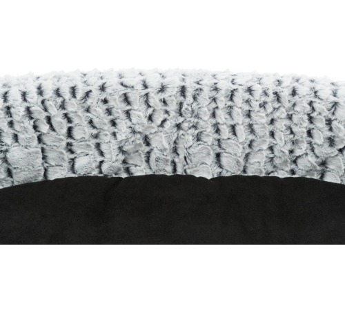 Trixie Vital Bett Lino, oval - schwarz/grau - 110 × 92 cm