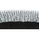Trixie Vital Bett Lino, oval - schwarz/grau - 110 × 92 cm