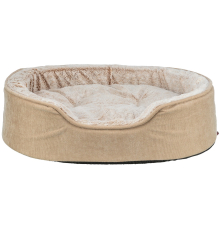Trixie Vital Bett Lino Soft, oval - beige/creme - 60 × 45 cm