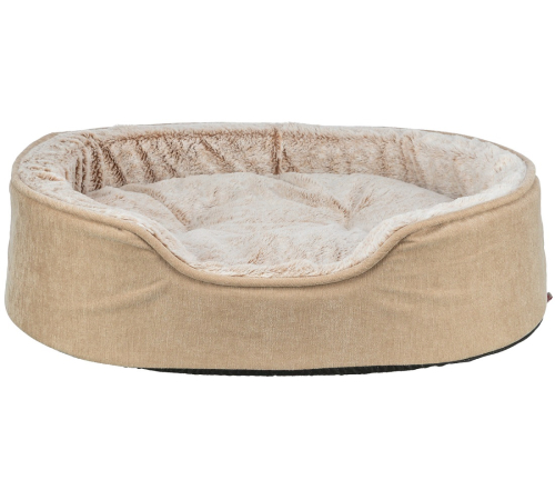 Trixie Vital Bett Lino Soft, oval - beige/creme - 110 × 92 cm
