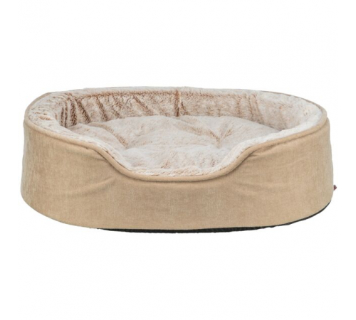 Trixie Vital Bett Lino Soft, oval - beige/creme - 110 × 92 cm