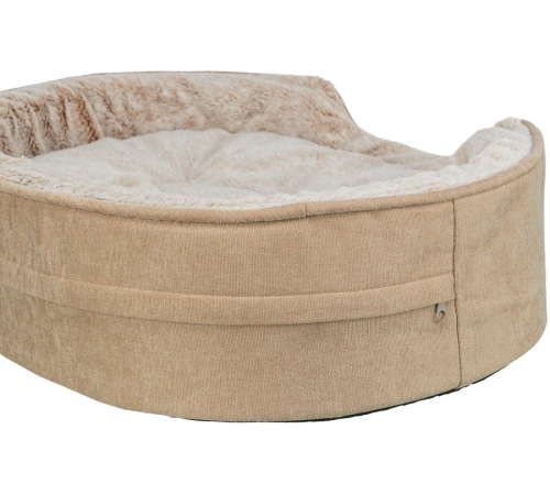 Trixie Vital Bett Lino Soft, oval - beige/creme - 110 × 92 cm