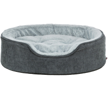 Trixie Vital Bett Lino Soft, oval - grau/hellgrau - 60 × 45 cm