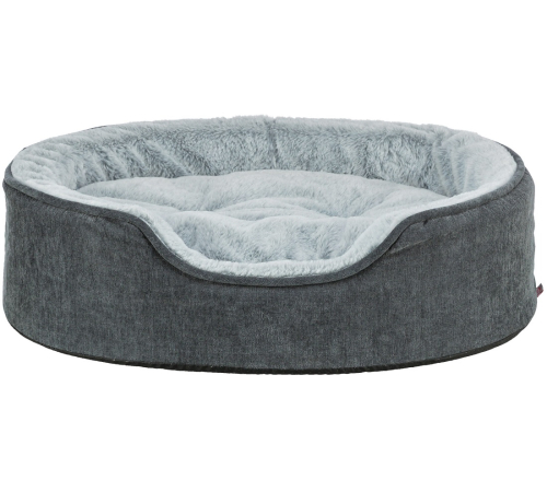 Trixie Vital Bett Lino Soft, oval - grau/hellgrau - 60 × 45 cm