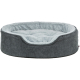 Trixie Vital Bett Lino Soft, oval - grau/hellgrau - 60 × 45 cm