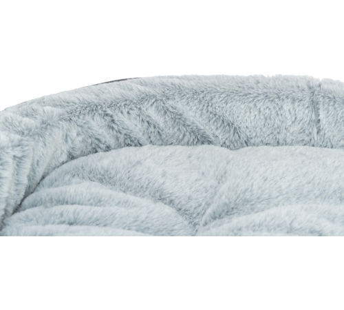 Trixie Vital Bett Lino Soft, oval - grau/hellgrau - 60 × 45 cm