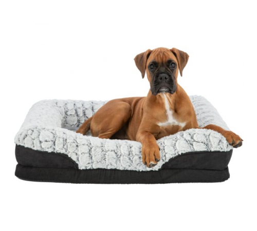 Trixie Vital Bett Lino - schwarz/grau - 90 × 65 cm