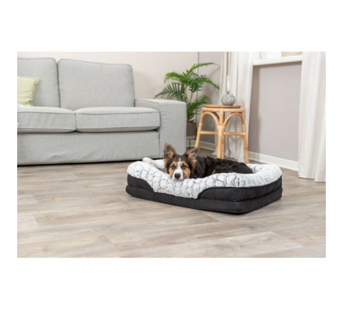 Trixie Vital Bett Lino - schwarz/grau - 110 × 75 cm