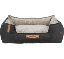 Trixie BE NORDIC Bett Föhr - schwarz/sand - 100 × 80 cm