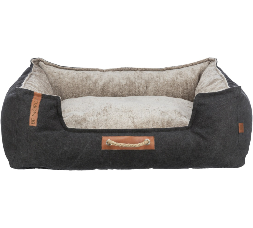 Trixie BE NORDIC Bett Föhr - schwarz/sand - 100 × 80 cm