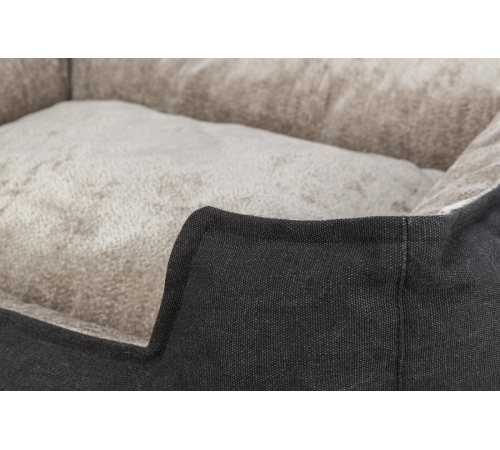 Trixie BE NORDIC Bett Föhr - schwarz/sand - 100 × 80 cm