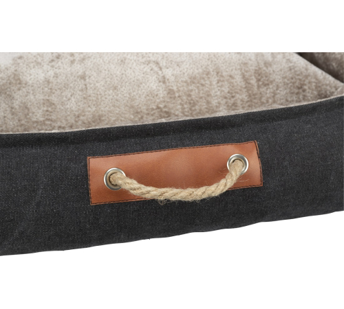 Trixie BE NORDIC Bett Föhr - schwarz/sand - 100 × 80 cm
