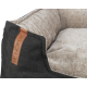 Trixie BE NORDIC Bett Föhr - schwarz/sand - 100 × 80 cm