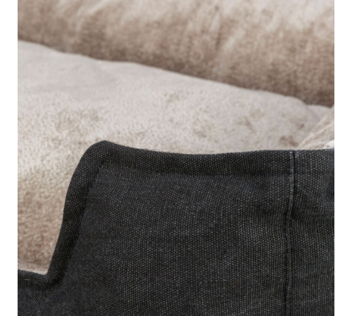 Trixie BE NORDIC Bett Föhr - schwarz/sand - 100 × 80 cm