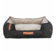 Trixie BE NORDIC Bett Föhr - schwarz/sand - 80 x 60 cm
