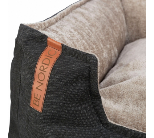 Trixie BE NORDIC Bett Föhr - schwarz/sand - 80 x 60 cm