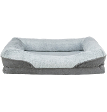 Trixie Vital Bett Lino Soft - grau/hellgrau - 70 × 55 cm
