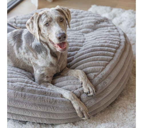 Designed by Lotte Hundebett Reza - rund, beige - 95 x 20 cm