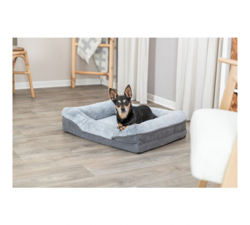 Trixie Vital Bett Lino Soft - grau/hellgrau - 70 × 55 cm