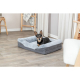 Trixie Vital Bett Lino Soft - grau/hellgrau - 70 × 55 cm