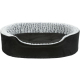 Trixie Vital Bett Lino, oval - schwarz/grau - 60 × 45 cm