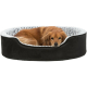 Trixie Vital Bett Lino, oval - schwarz/grau - 60 × 45 cm