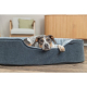 Trixie Vital Bett Lino Soft, oval - grau/hellgrau - 60 × 45 cm