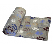 Nobby Fleece-Decke Lissi - hellgrau - 50 x 75 cm