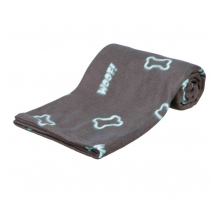 Trixie Fleecedecke Barney Knochenmotiv - 150 x 100 cm - Taupe