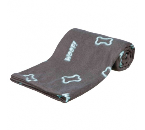 Trixie Fleecedecke Barney Knochenmotiv - 150 x 100 cm - Taupe