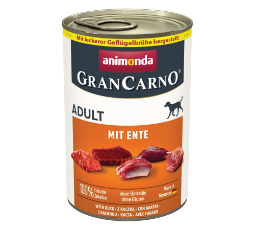 Nassfutter für Hunde – Animonda GranCarno Adult mit Ente 400 g