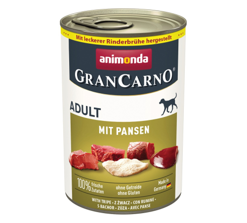 Nassfutter für Hunde – Animonda GranCarno Adult mit Pansen 400 g