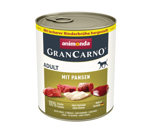Nassfutter für Hunde – Animonda GranCarno Adult mit Pansen 800 g