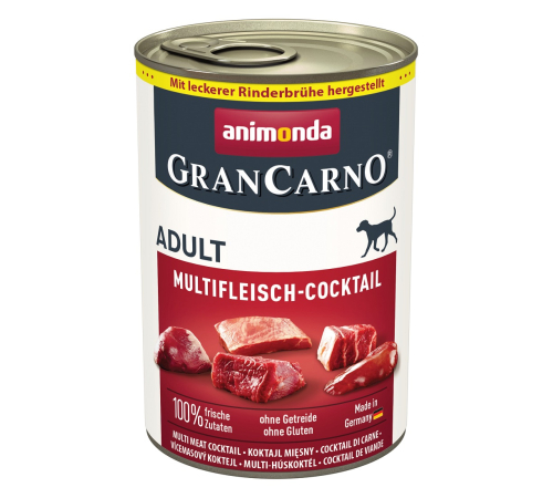 Влажный корм для собак – Animonda GranCarno Adult Multifleisch-Cocktail 400 g