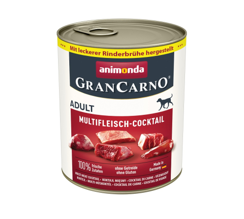 Nassfutter für Hunde – Animonda GranCarno Adult Multifleisch-Cocktail 800 g