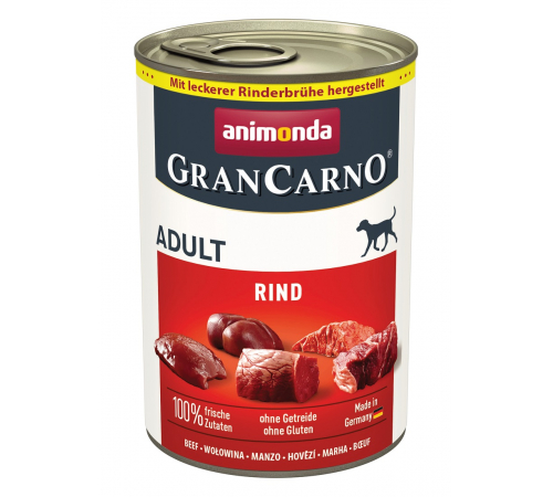 Nassfutter für Hunde – Animonda GranCarno Adult Rind 400 g