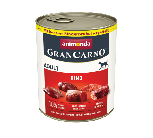 Nassfutter für Hunde – Animonda GranCarno Adult Rind 800 g