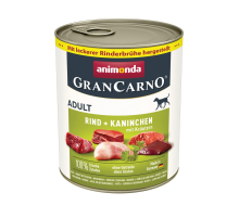 Animonda GranCarno Adult Rind + Kaninchen mit Kräutern 800 g