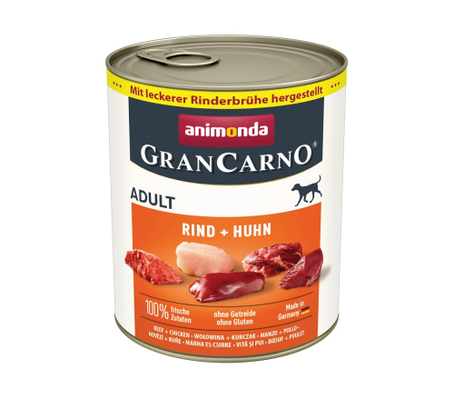 Nassfutter für Hunde – Animonda GranCarno Adult Rind + Huhn 800 g