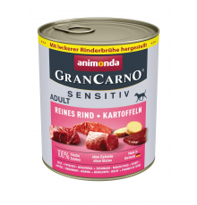 Animonda GranCarno Adult Sensitiv Reines Rind + Kartoffeln 800 g