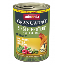 Animonda GranCarno Adult Superfoods Huhn + Spinat, Himbeeren, Kürbiskerne 400 g