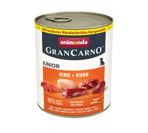 Nassfutter für Hunde – Animonda GranCarno Junior Rind + Huhn 800 g