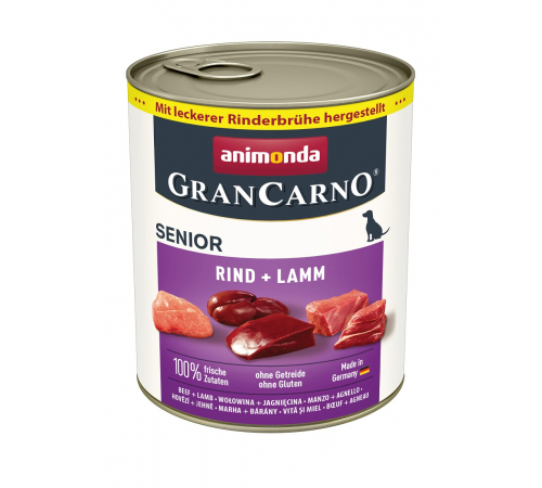 Nassfutter für Hunde – Animonda GranCarno Senior Rind + Lamm 800 g