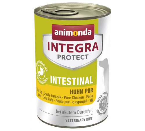 Вологий корм для собак – Animonda INTEGRA PROTECT Adult Intestinal Huhn pur 400 g