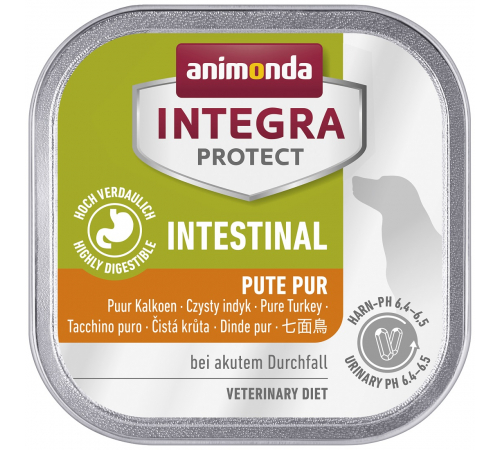 Nassfutter für Hunde – Animonda INTEGRA PROTECT Adult Intestinal Pute pur 150 g