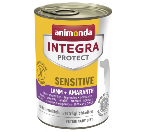 Nassfutter für Hunde – Animonda INTEGRA PROTECT Adult Sensitive Lamm + Amaranth 400 g
