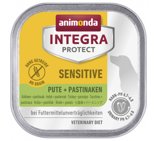 Вологий корм для собак – Animonda INTEGRA PROTECT Adult Sensitive Pute + Pastinaken 150 g